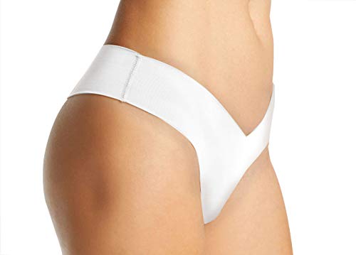 Alessandra B Camel Toe Cover Thong, Weiß, Small von Alessandra B