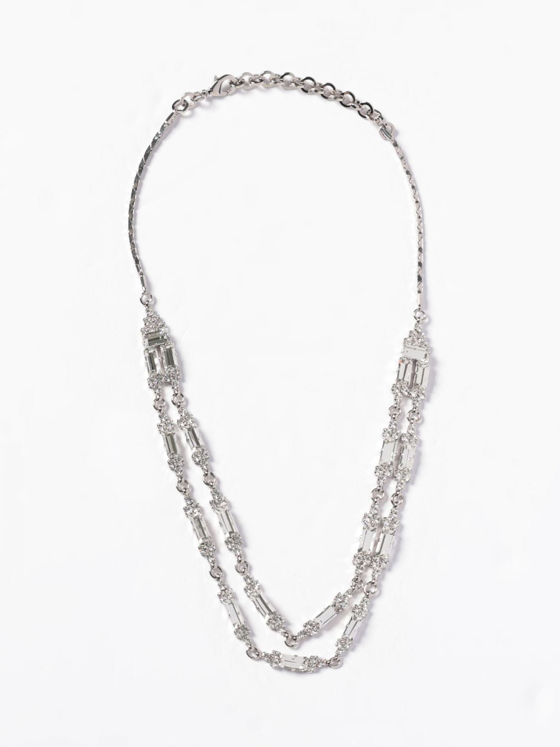 ALESSANDRA RICH Messingkette mit eingefassten Strasssteinen von Alessandra Rich