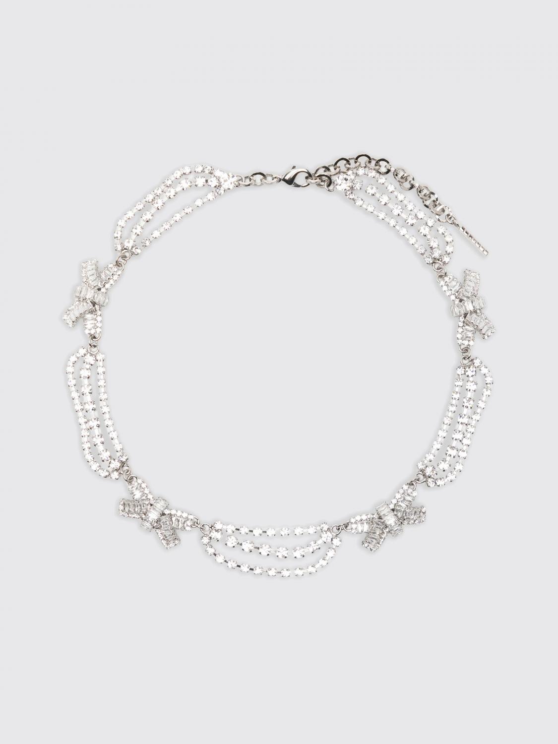 ALESSANDRA RICH Messingkette mit eingefassten Strasssteinen von Alessandra Rich