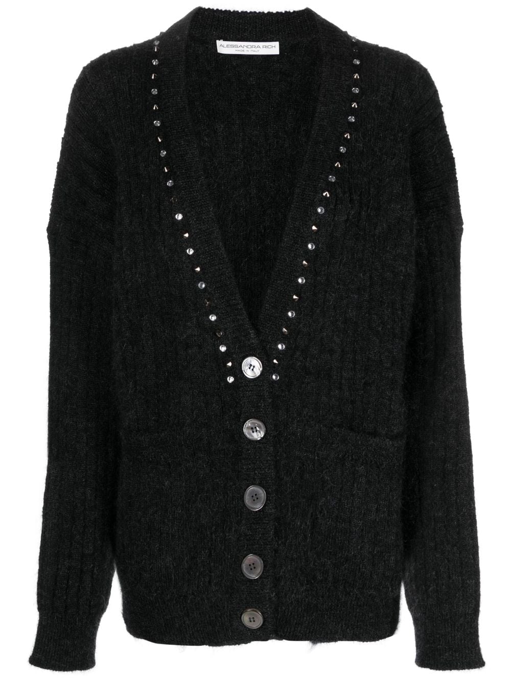 Alessandra Rich Verzierter Cardigan - Schwarz von Alessandra Rich