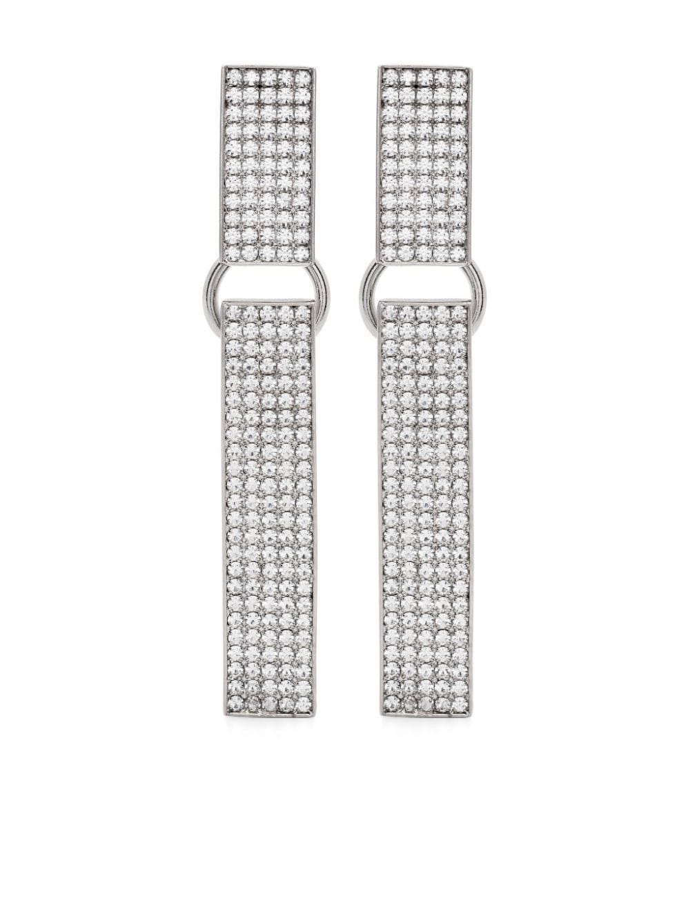 Alessandra Rich pendant clip-on earrings - Silber von Alessandra Rich