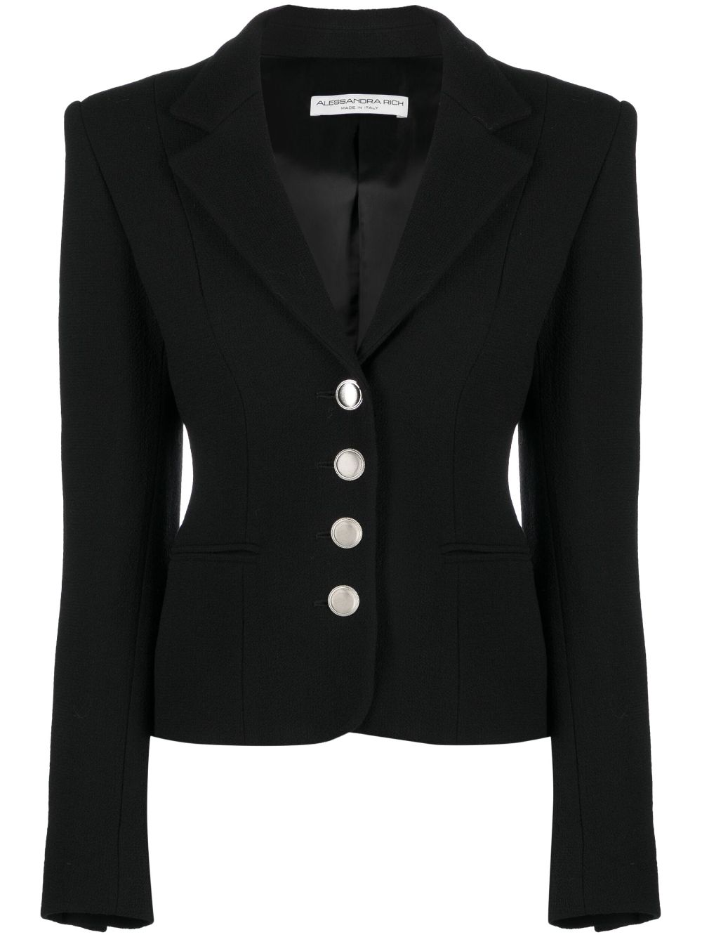 Alessandra Rich Einreihiger Blazer - Schwarz von Alessandra Rich