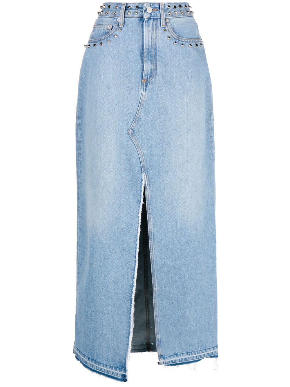 Alessandra Rich Jeans-Maxirock mit Schlitzen - Blau von Alessandra Rich