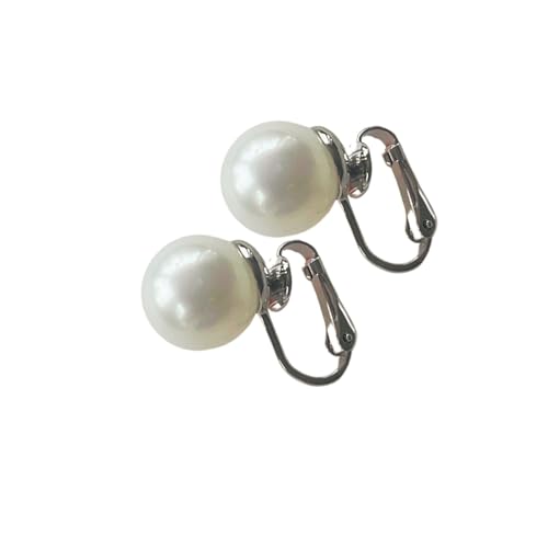 925er Silber Clip-Ohrringe mit Shell-Perlen – extrem bequem und elegant für jeden Anlass von Alessandra Schmidt