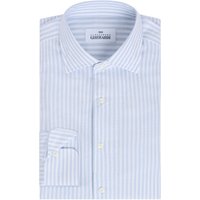 Alessandro Gherardi Gestreiftes Vollzwirn-Baumwollhemd mit Haifischkragen in 41 von Alessandro Gherardi