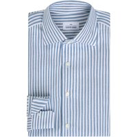 Alessandro Gherardi Gestreiftes Vollzwirn-Baumwollhemd mit Haifischkragen in 44 von Alessandro Gherardi