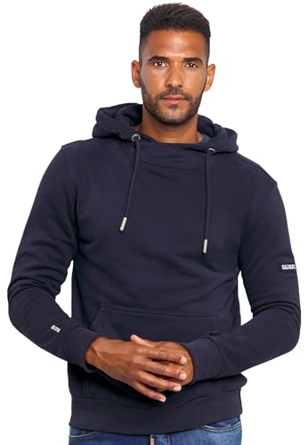 A. Salvarini Herren Sweat Kapuzenpullover Hoodie Kapuze Sweater AS295[AS-295-Navy-Gr.XXL] von ALESSANDRO SALVARINI