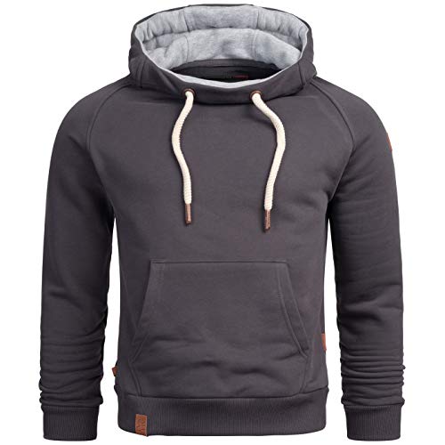 ALESSANDRO SALVARINI Herren Kapuzenpullover Hoodie Kapuze Sweater AS290 [AS-290-Anthrazit-Gr.M] von ALESSANDRO SALVARINI