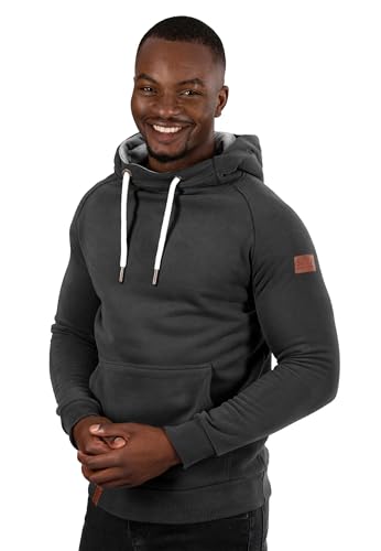 ALESSANDRO SALVARINI Herren Kapuzenpullover Hoodie Kapuze Sweater AS290 [AS-290-Schwarz-Gr.L] von ALESSANDRO SALVARINI