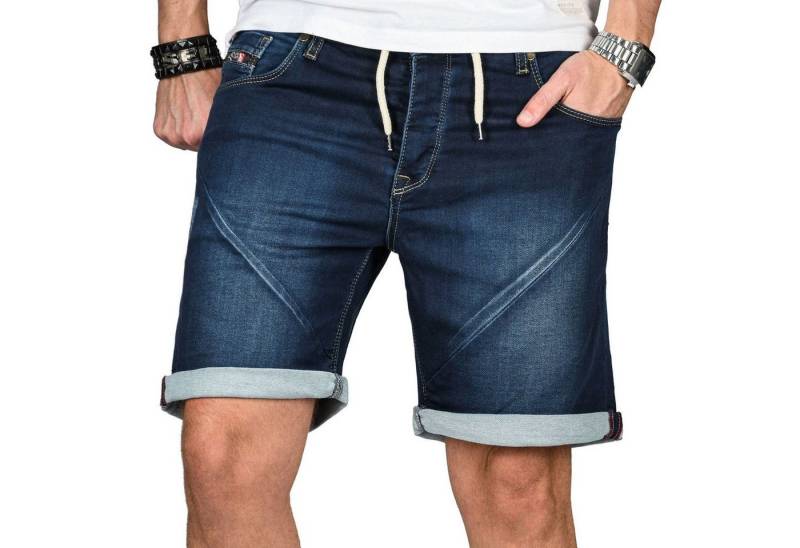 Alessandro Salvarini Shorts A. Salvarini Abramo Herren Sweat Shorts kurze Hosen Stretch mit Elasthan von Alessandro Salvarini