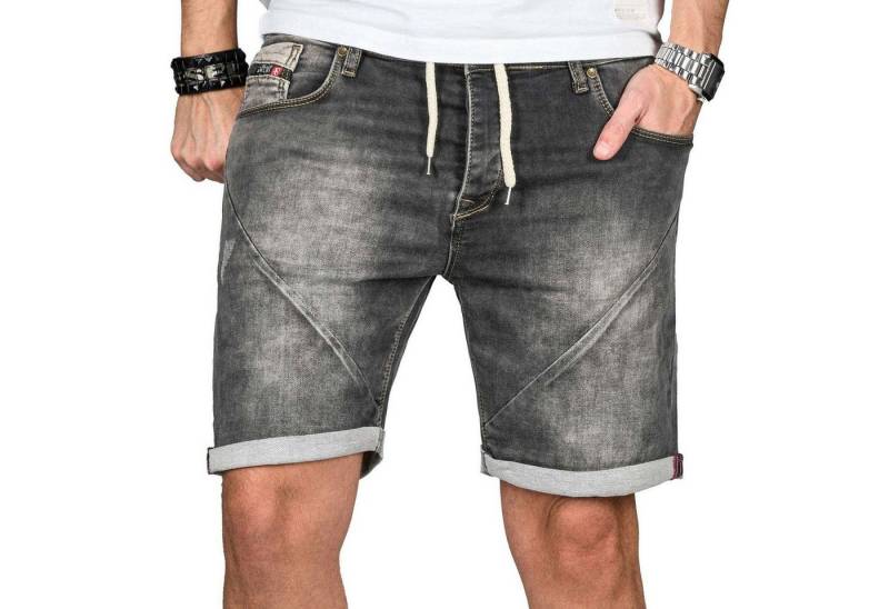Alessandro Salvarini Shorts A. Salvarini Abramo Herren Sweat Shorts kurze Hosen Stretch mit Elasthan von Alessandro Salvarini