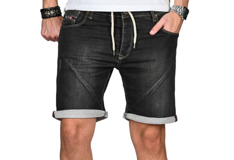 Alessandro Salvarini Shorts A. Salvarini Abramo Herren Sweat Shorts kurze Hosen Stretch mit Elasthan von Alessandro Salvarini