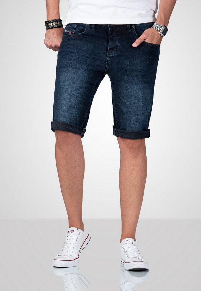 Alessandro Salvarini Jeansshorts ASSomerio mit Knopfverschluss von Alessandro Salvarini