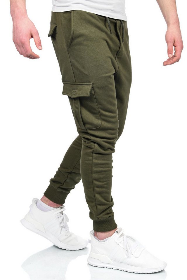 Alessandro Salvarini Jogginghose Alessandro Salvarini Herren Jogging Cargo Hose AS271 Jogginghose mit Taschen von Alessandro Salvarini