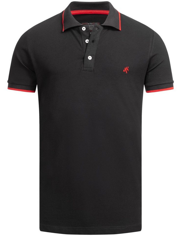 Alessandro Salvarini Poloshirt Herren Polo Shirt ASAdrianii mit gesticktem Alessandro Salvarini Logo von Alessandro Salvarini