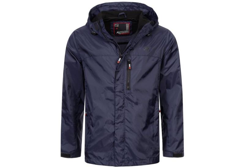 Alessandro Salvarini Regenjacke mit durchgehendem Reißverschluss Alessandro Salvarini Herren Regenjacke AS323 Navy Größe S - Gr. S von Alessandro Salvarini