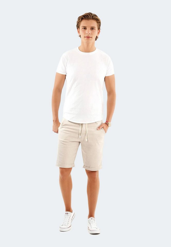 Alessandro Salvarini Shorts A. Salvarini Herren Leinen Shorts kurze Hose von Alessandro Salvarini