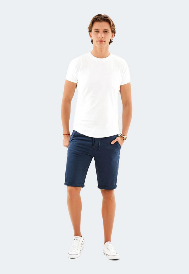 Alessandro Salvarini Shorts A. Salvarini Herren Leinen Shorts kurze Hose von Alessandro Salvarini