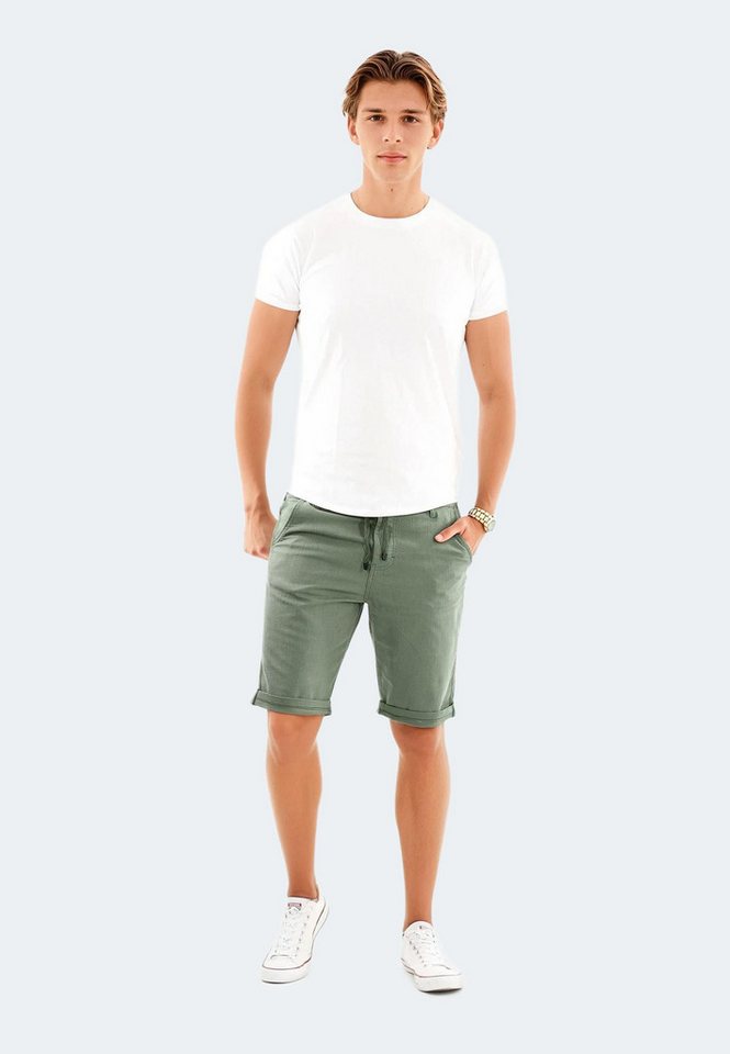 Alessandro Salvarini Shorts A. Salvarini Herren Leinen Shorts kurze Hose von Alessandro Salvarini