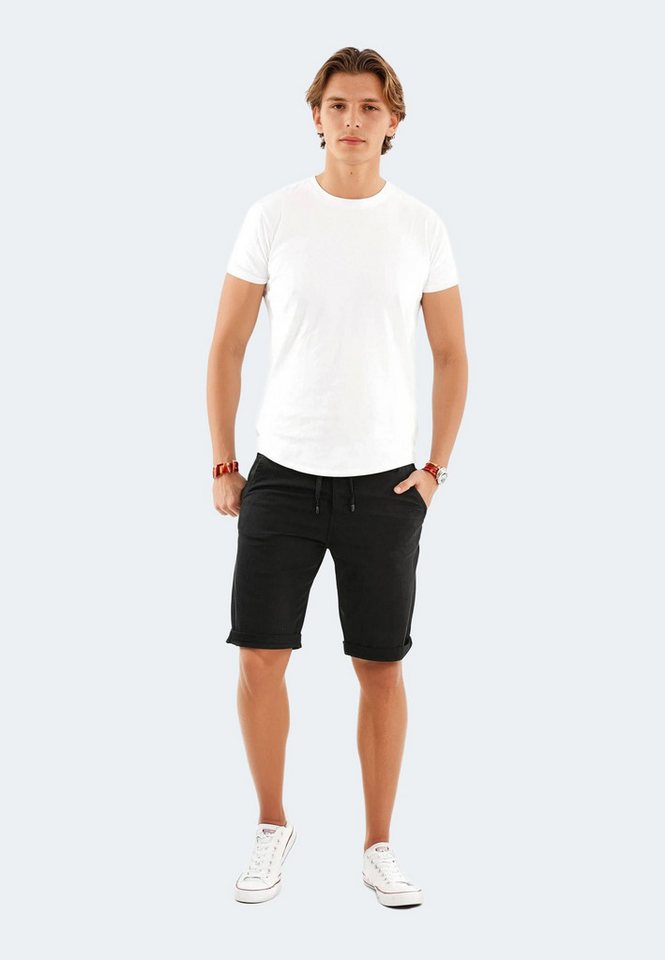 Alessandro Salvarini Shorts A. Salvarini Herren Leinen Shorts kurze Hose von Alessandro Salvarini