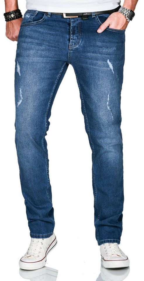 Alessandro Salvarini Slim-fit-Jeans ASCatania mit used look Effekt und mit 2% Elasthan von Alessandro Salvarini