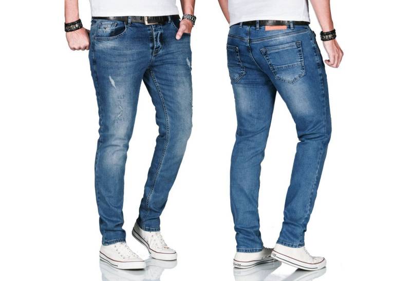 Alessandro Salvarini Slim-fit-Jeans ASCatania mit used look Effekt und mit 2% Elasthan von Alessandro Salvarini
