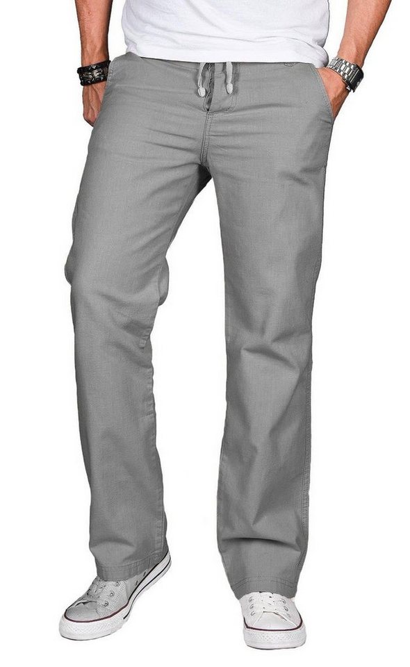 Alessandro Salvarini Stoffhose Herren Sommer, Leinen Optik AS034 von Alessandro Salvarini