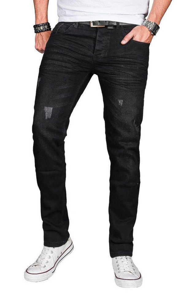 Alessandro Salvarini Straight-Jeans A. Salvarini Herren Jeans Blau Multi AS170-AS174 Stretch mit Elasthan Alessandro Salvarini Straight-Jeans A. Salvarini Herren Jeans Blau Multi AS170-AS174 Stretch mit Elasthan von Alessandro Salvarini
