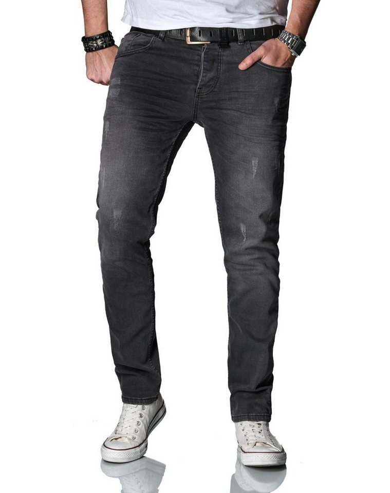 Alessandro Salvarini Straight-Jeans mit Knopfleiste von Alessandro Salvarini