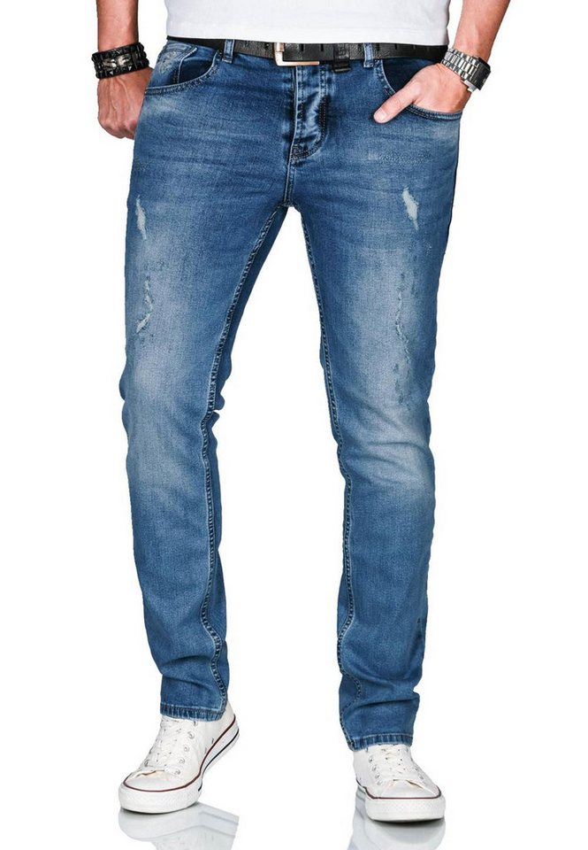 Alessandro Salvarini Straight-Jeans ASCatania mit used look Effekt und mit 2% Elasthan von Alessandro Salvarini