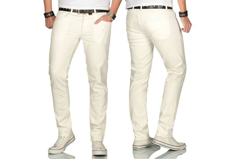 Alessandro Salvarini Straight-Jeans A. Salvarini Herren Jeans AS090 - AS092 Multi mit 2% Elasthan von Alessandro Salvarini