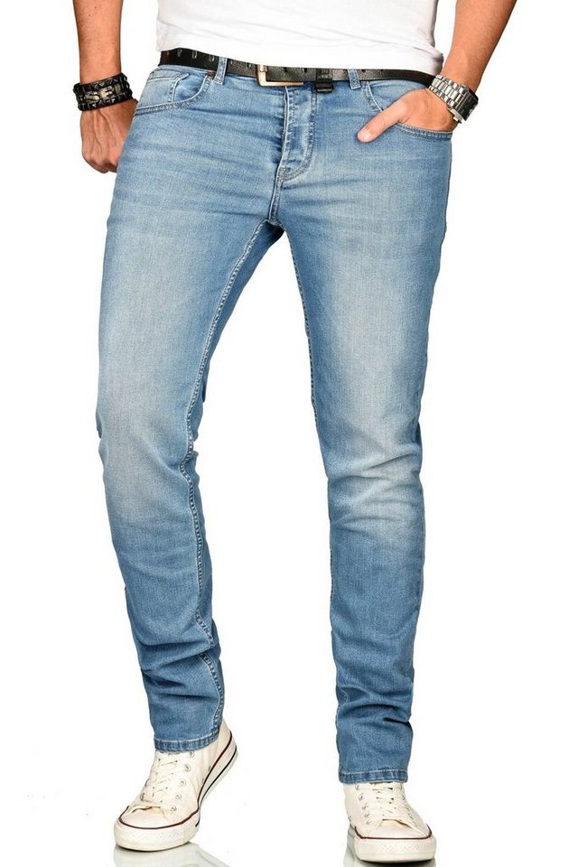 Alessandro Salvarini Stretch-Jeans ASAngelo Angenehme Passform durch vorhandenen Elasthan Anteil von Alessandro Salvarini