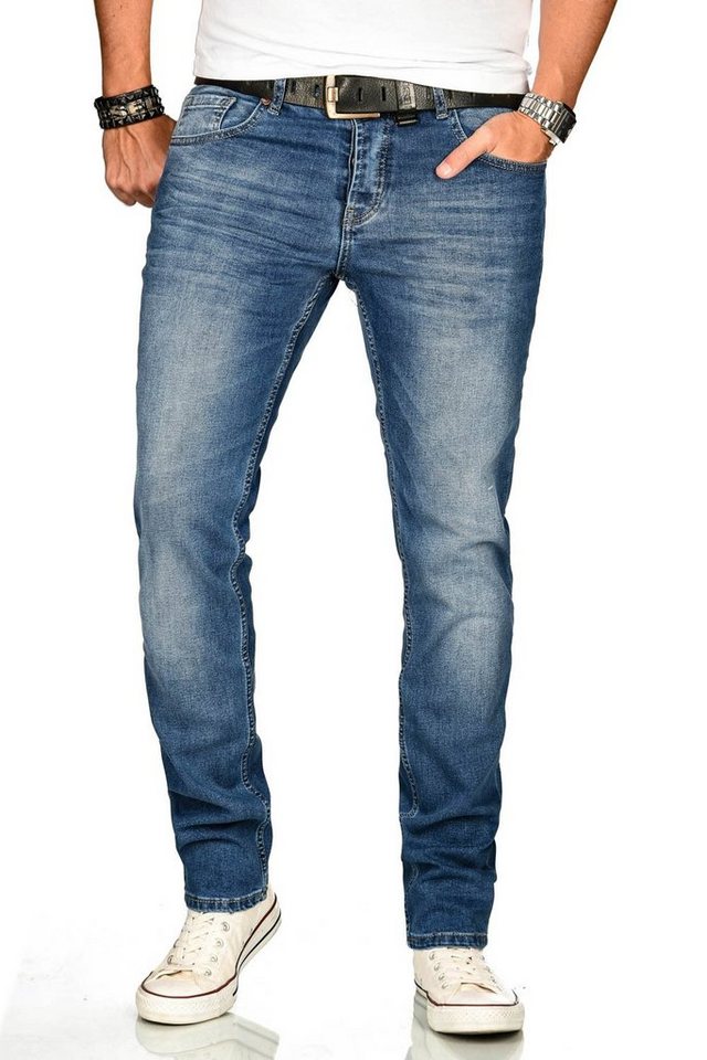 Alessandro Salvarini Stretch-Jeans ASAngelo Angenehme Passform durch vorhandenen Elasthan Anteil von Alessandro Salvarini