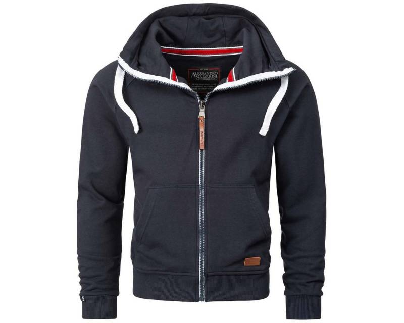 Alessandro Salvarini Sweatjacke ASParma A. Salvarini Herren Sweatjacke AS192 Navy Größe S - Gr. S von Alessandro Salvarini