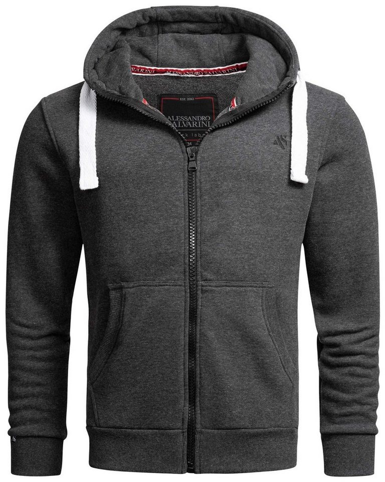 Alessandro Salvarini Sweatjacke ASVinzent warmer Hoodie von Alessandro Salvarini