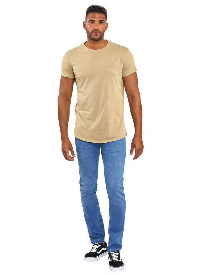 Alessandro Salvarini T-Shirt A. Salvarini Herren T-Shirt AS318 mit Rundhalsausschnitt von Alessandro Salvarini