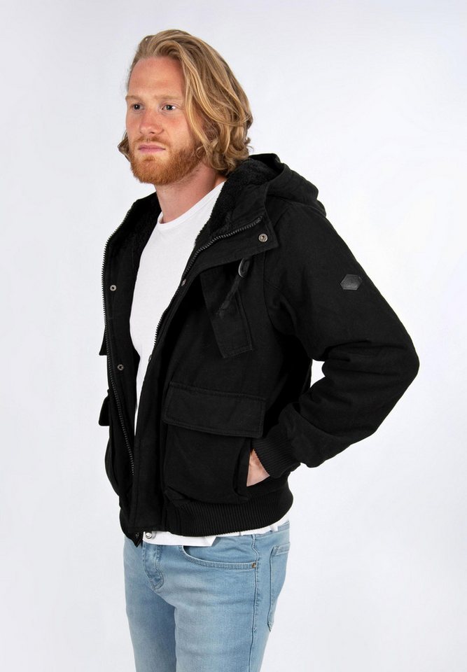 Alessandro Salvarini Winterjacke Alessandro Salvarini Herren Winter Jacke AS139 mit kuschlig warmem Teddyfell von Alessandro Salvarini