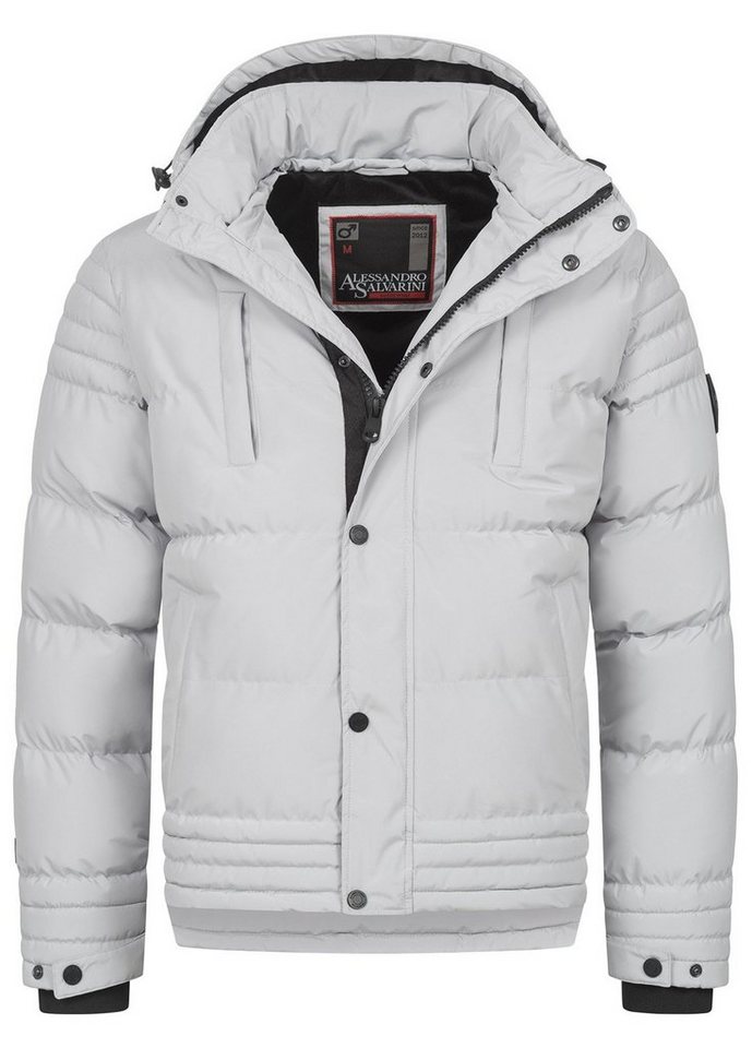Alessandro Salvarini Winterjacke ASFabiano mit warmem Teddyfell und abnehmbarer Kapuze von Alessandro Salvarini