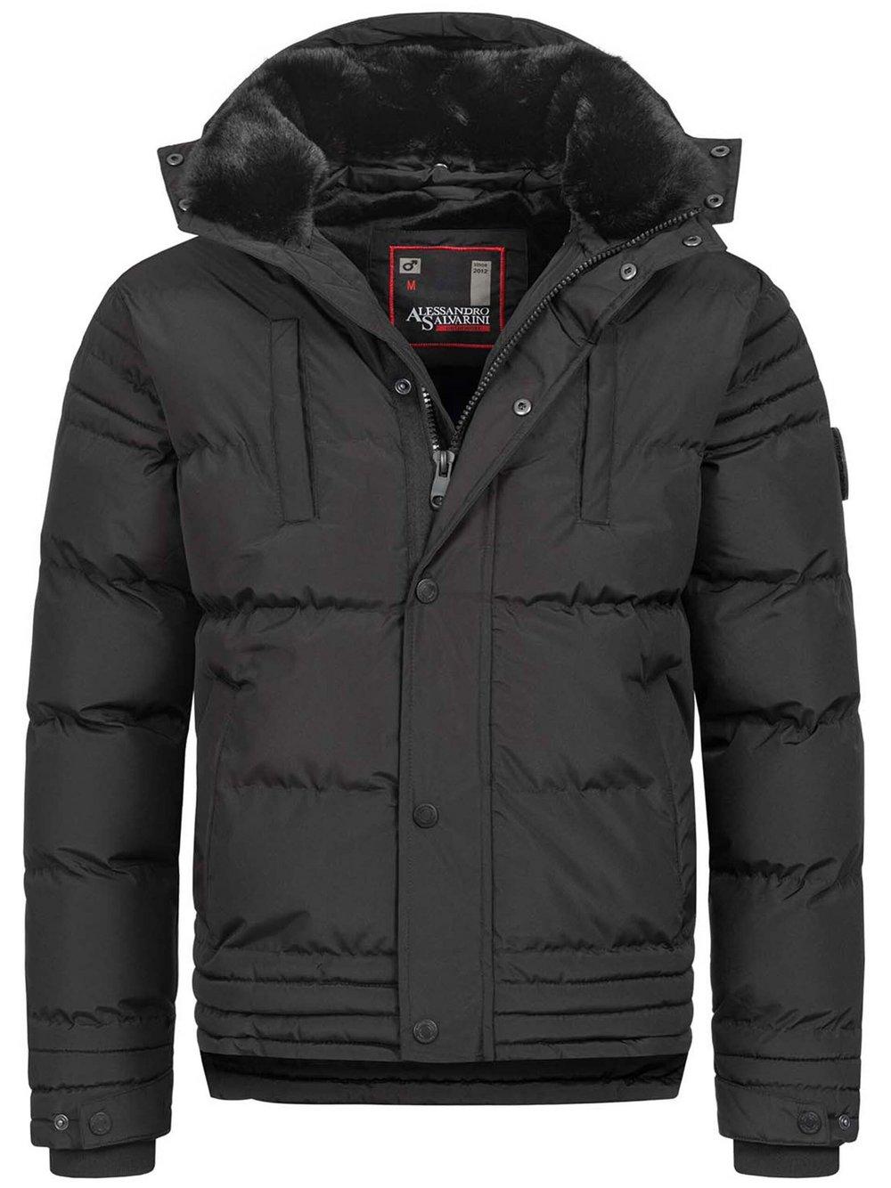 Alessandro Salvarini Winterjacke Herren, schwarz von Alessandro Salvarini