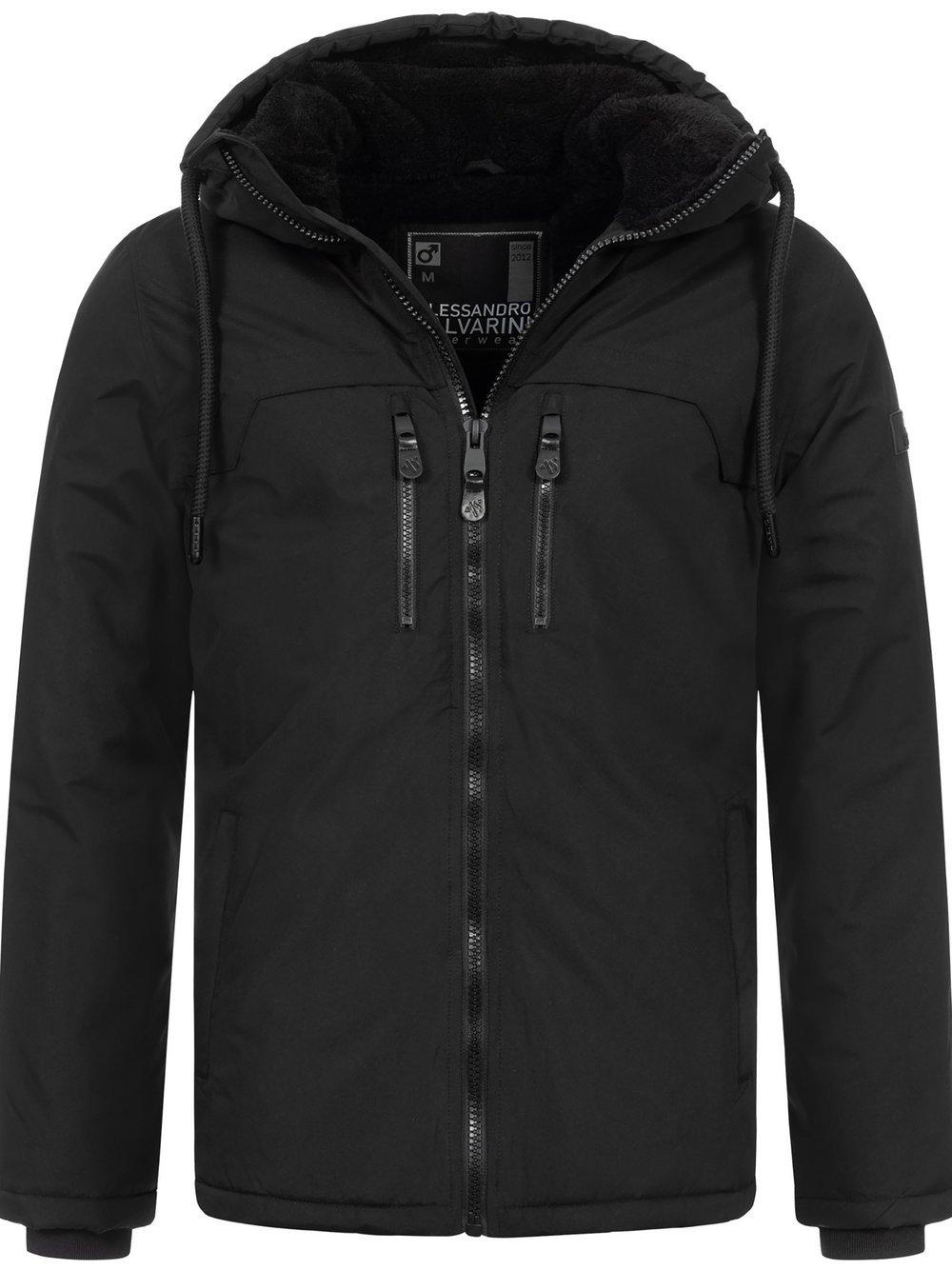 Alessandro Salvarini Winterjacke Herren, schwarz von Alessandro Salvarini