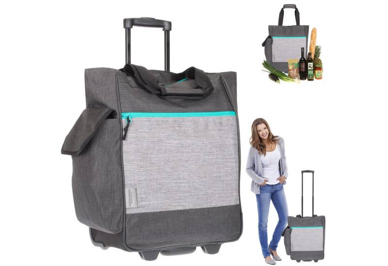 Alessandro Salvatore Einkaufstrolley Pro Shopping Trolley Einkaufswagen, Shoppingroller Einkaufsroller Trolly + Thermotasche von Alessandro Salvatore