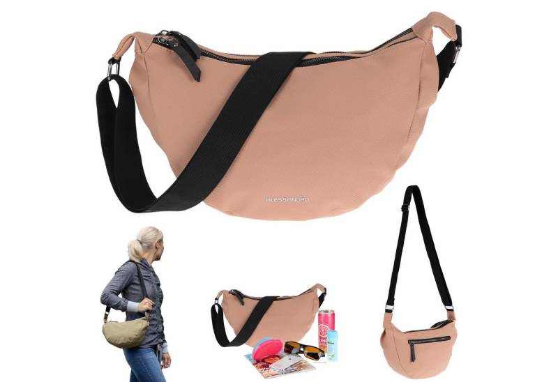 Alessandro Salvatore Handtasche Crossbag Damen Schultertasche Banane Tasche, RückentascheUmhängetasche Freizeittasche 4431 + Etui Alessandro Salvatore Handtasche Crossbag Damen Schultertasche Banane Tasche, RückentascheUmhängetasche Freizeittasche 4431 + Etui von Alessandro Salvatore