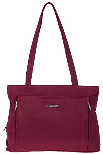 Handtasche Damen A4 Bürotasche Maxi Shopper Alessandro Microfaser 2 Hauptfächer groß 1594 Wahl +e (Bordeaux) von Alessandro Slavatore