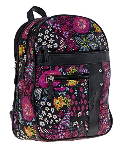 ALESSANDRO Rucksack Damenrucksack Paisley Handtaschenrucksack Damen VIO 3 SCHWARZ von alessandro