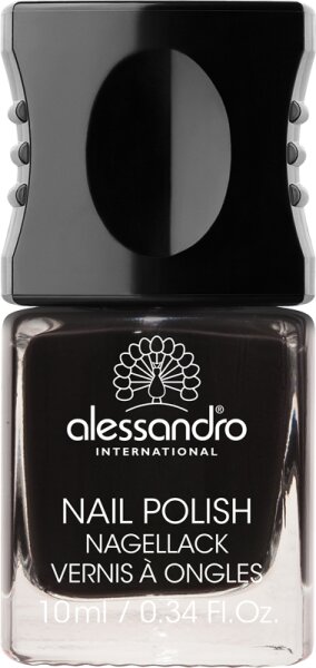 Alessandro Colour Code 4 Nail Polish 77 Midnight Black 10 ml von alessandro
