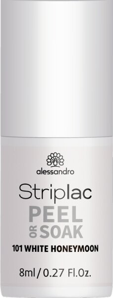 Alessandro Striplac Peel or Soak 101 White Honeymoon 8 ml von alessandro