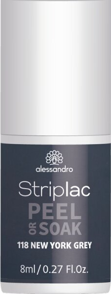 Alessandro Striplac Peel or Soak 118 New York Grey 8 ml von alessandro