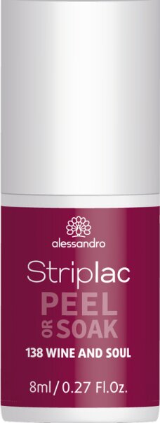 Alessandro Striplac Peel or Soak 138 Wine And Soul 8 ml von alessandro