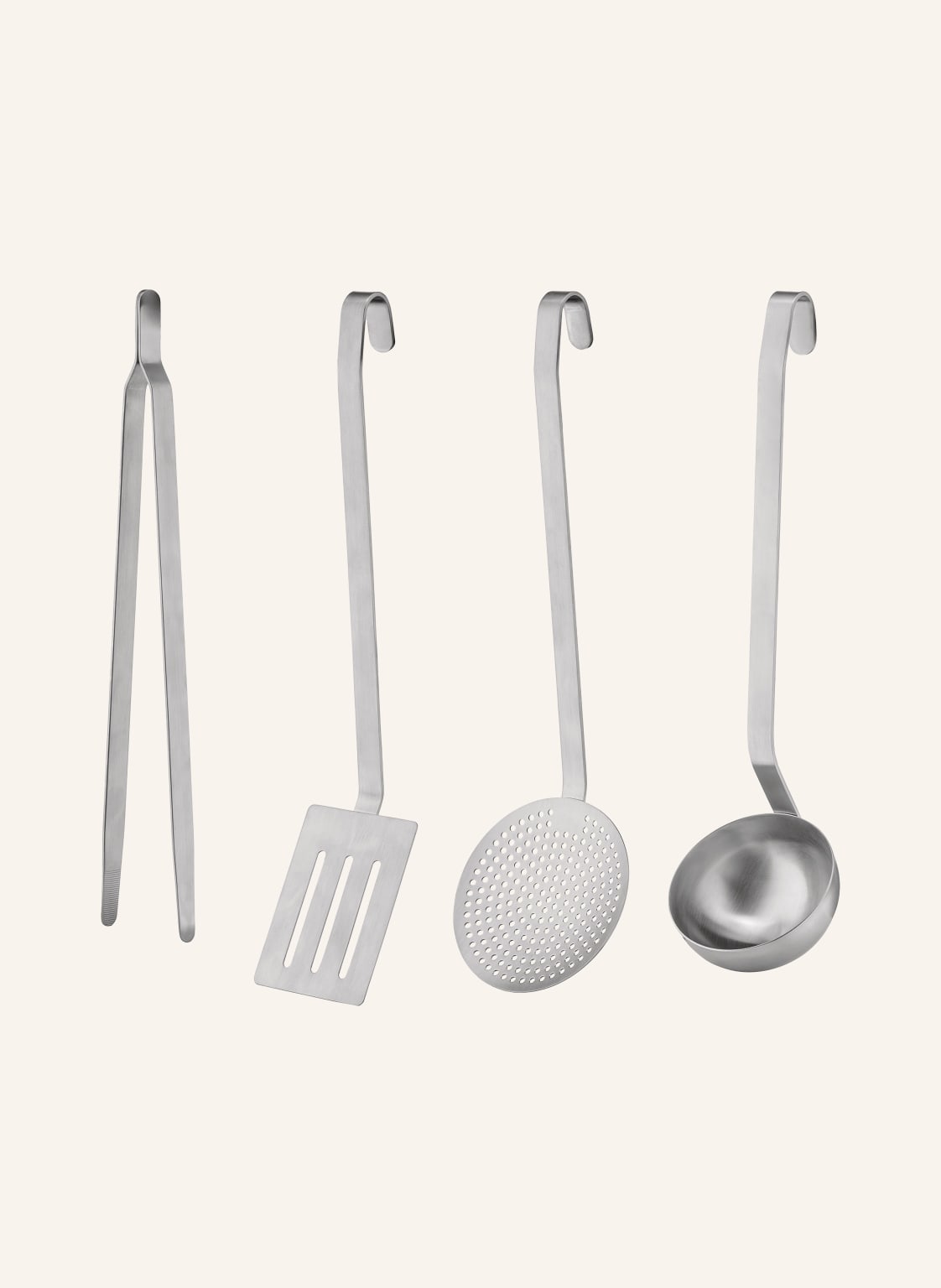 Alessi 4-Tlg.Küchenhelfer-Set Convivio silber Alessi 4-Tlg.Küchenhelfer-Set Convivio silber von Alessi
