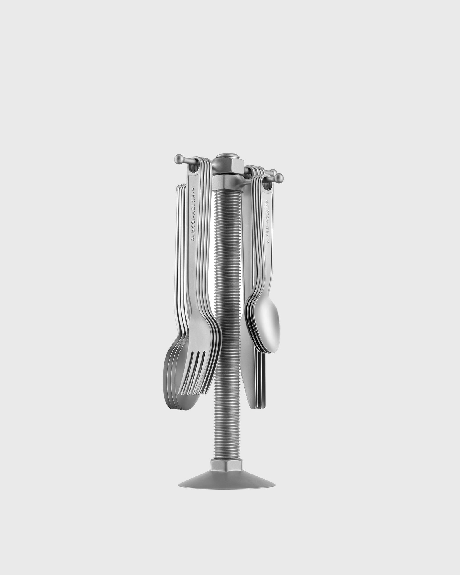 Alessi CONVERSATIONAL OBJECTS CUTLERY SET 16 PIECES by Virgil Abloh men Kitchen- & Tableware silver in Größe:ONE SIZE Alessi CONVERSATIONAL OBJECTS CUTLERY SET 16 PIECES by Virgil Abloh men Kitchen- & Tableware silver in Größe:ONE SIZE von Alessi